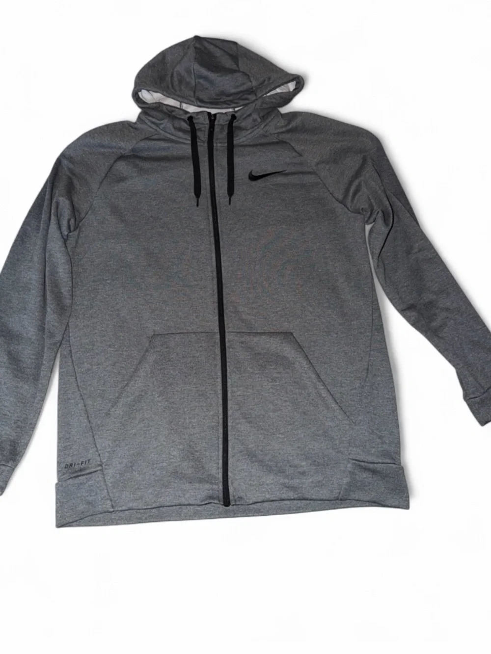 Nike Men's Gray Full-Zip Hooded Jacket